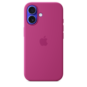 iPhone 16 Silicone Case with MagSafe - Fuchsia