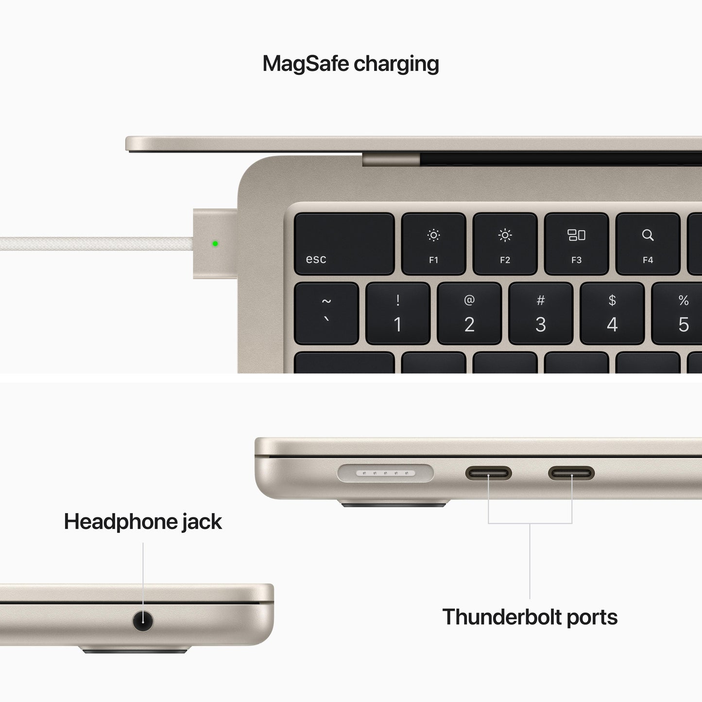 13-inch MacBook Air: Apple M2 chip with 8, core CPU and 10, core GPU, 512GB SSD - Starlight