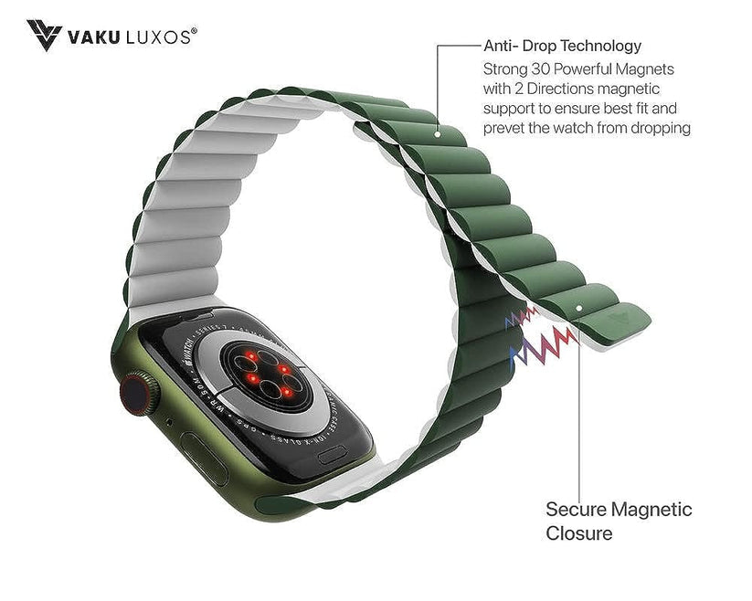 vaku-luxos®-stark-magnetic-self-adjusting-fit-silicon-watch-straps-for-45mm-42-44mm-green8905129016258