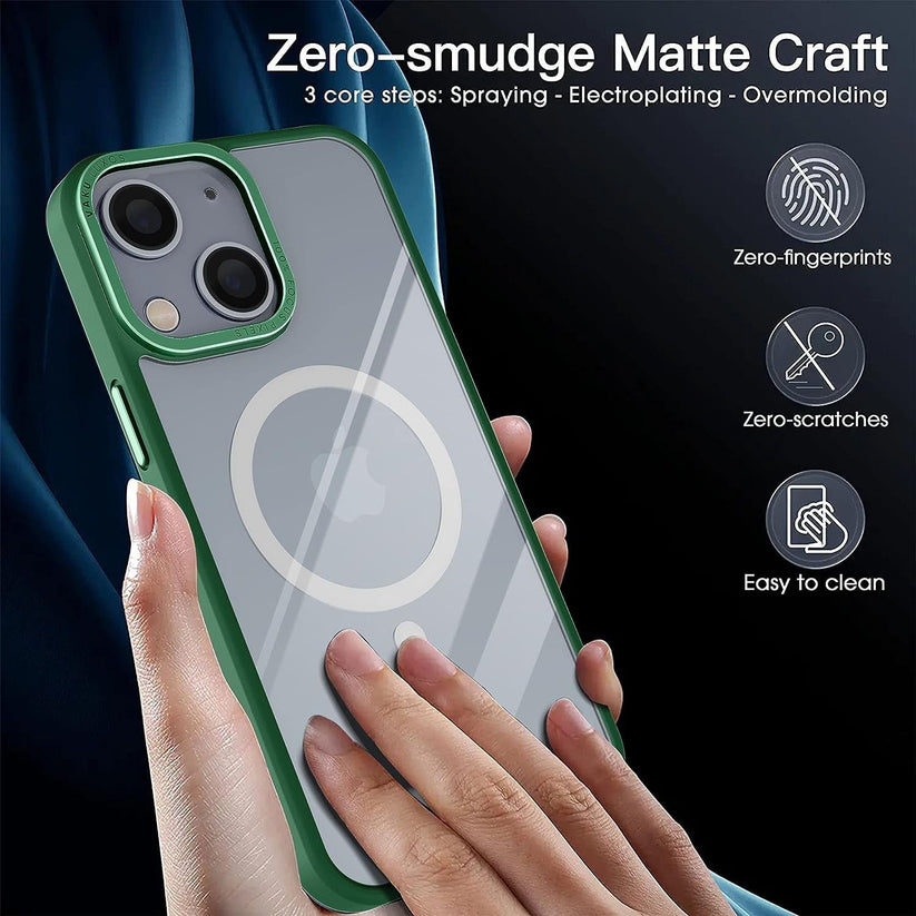 vaku-luxos®-clear-armor-magsafe-case-for-iphone-14-plus-green8905129024307