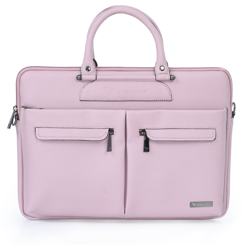 vaku-luxos®-marcella-with-2-front-zippered-pockets-sleeve-for-macbook-13-14-with-strap-highly-durable-pink8905129026219