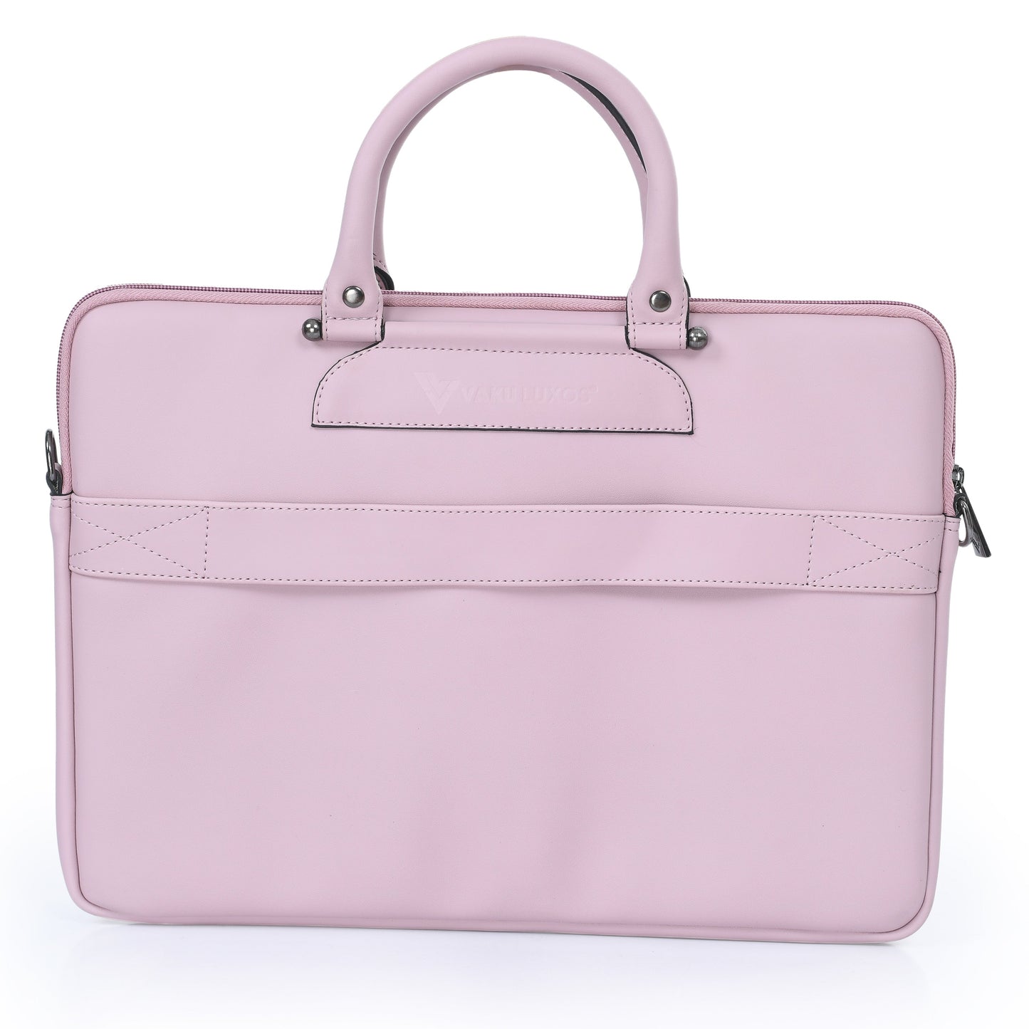 vaku-luxos®-marcella-with-2-front-zippered-pockets-sleeve-for-macbook-13-14-with-strap-highly-durable-pink8905129026219