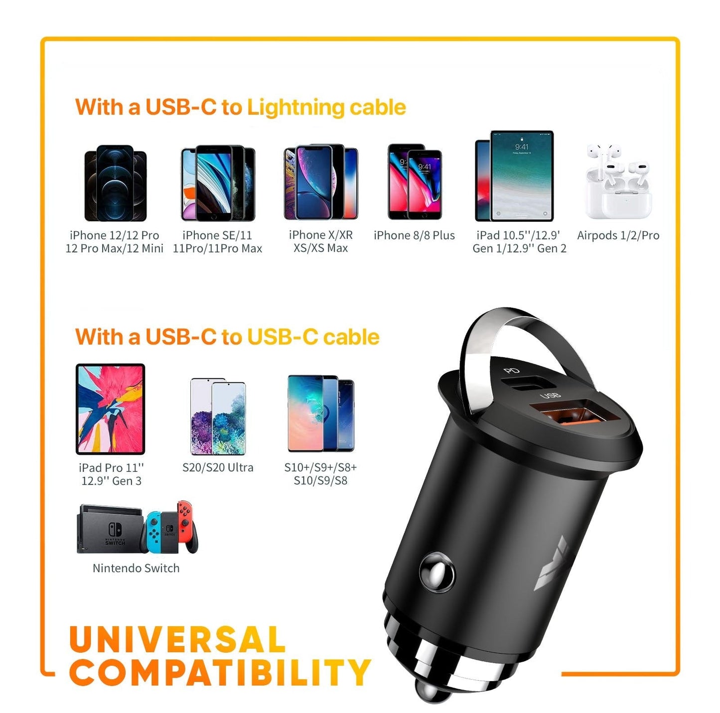 vaku-luxos®-45w-fast-car-charger-pd-qc-charger-grey8905129009335