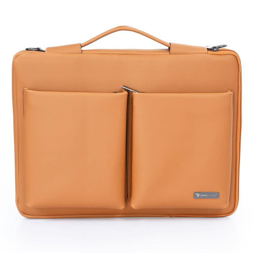 vaku-luxos®-mestella-series-for-macbook-14-refined-leather-sleeve-with-strap-highly-durable-mustard8905129026240