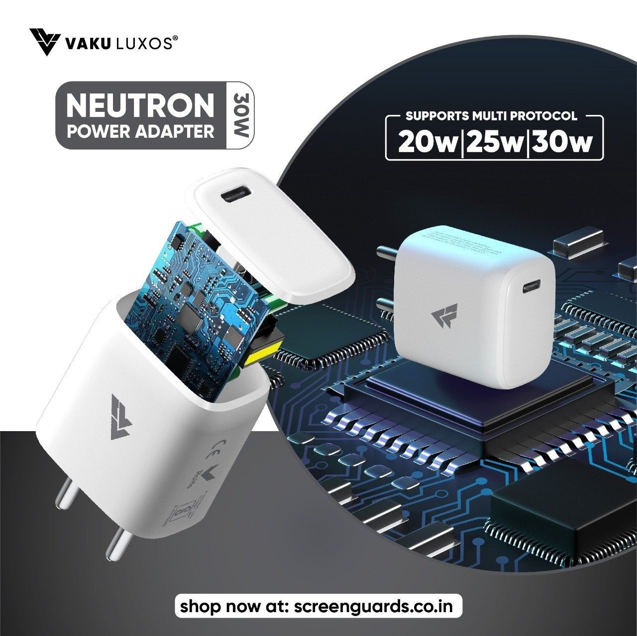 vaku-luxos®-pd-30w-power-adapter-usb-c-fast-charging-supports-multiprotocol-20w-25w-30w-white8905129015152